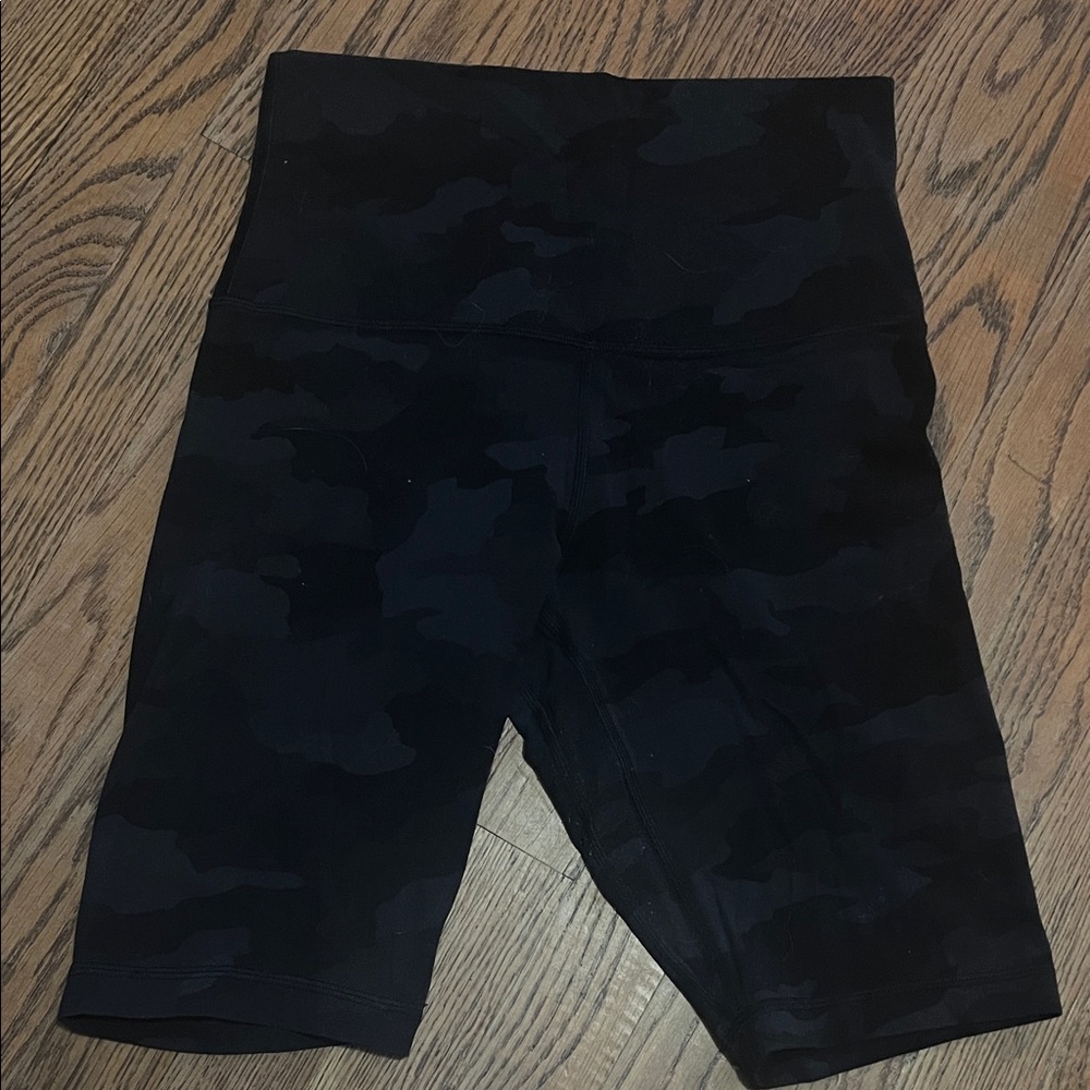 lululemon athletica Black Camo Bike Shorts